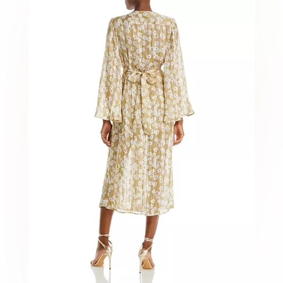 Sabina Musayev Dayton Long Sleeve Plunge Sundress Dress Sun Size M Wedding Party - Picture 2 of 10